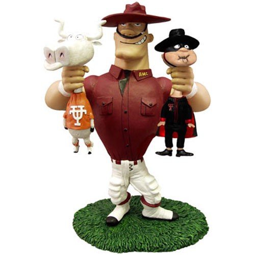 Kole Texas A&M Vs Texas & Texas Tech Rivalry Figurine