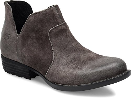 BORN Womens Kerri Nubuck Ankle Boots Gray 6 M