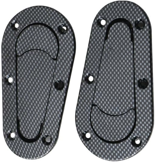 Unifizz Carbon Fiber Racing Car Bonnet Plus Flush Mount Hood Latch Steel Pin Locking Kit - Enhance Your Custom Racing Look
