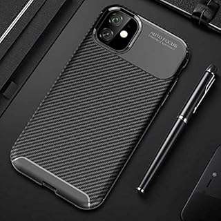 Spia Apple iPhone 11 Kılıf Siyah Karbon Silikon Orijinal Esnek İnce Geliştirilmiş Dayanıklı Darbe Karşıtı Koruyucu Yeni Nesil Tasarım (Apple iPhone 11, Siyah)