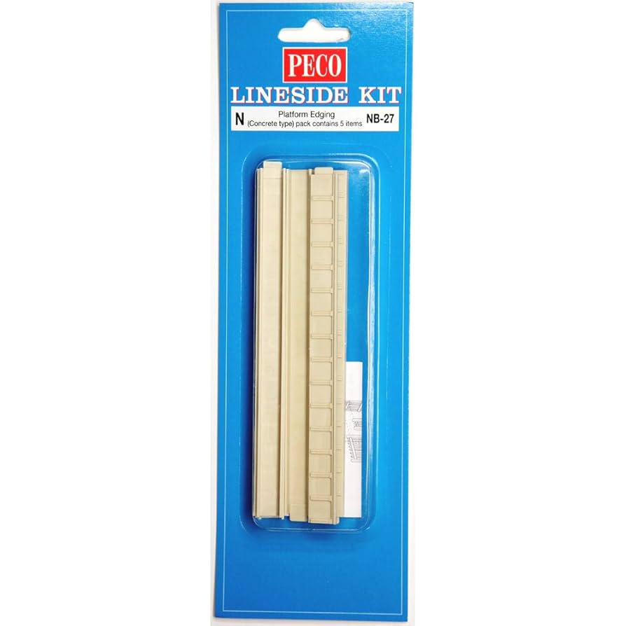 Amazon | PECO Nゲージ ホーム用コンクリート壁(5本x145mm) 鉄道