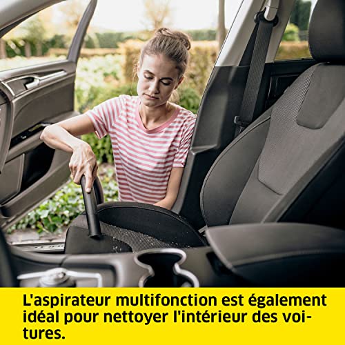 Kärcher Aspirateur Multifonction WD 6 P S V-30/6/22/T, Fonction Soufflerie, Puissance : 1300 W, Cuve : 30 l, Flexible : 2,2 m, avec Prise, Tube et Adaptateur pour Outils, Filtre, Suceur Sol/Fentes - Image 7