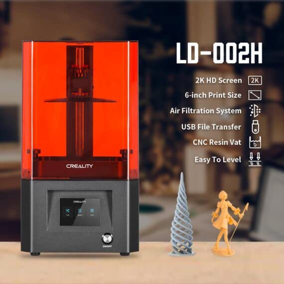 Image of Creality LD-002H LCD Resin UV Photocuring with Advanced Light Source High Precision and Large Printing 3D Printer, Size 5.12x3.23x6.3 Inch by Wol3d