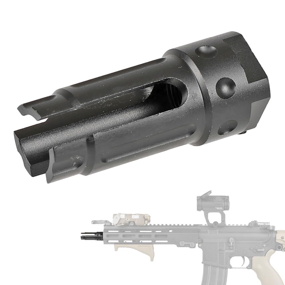 Amazon | 良品武品 14mm 逆ネジ 対応 KAC QDC 3Prong フラッシュ