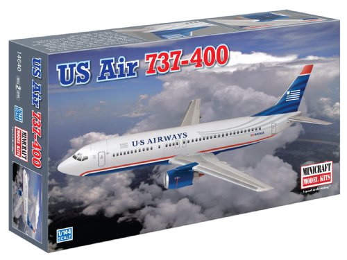 Minicraft Models US Air 737-400, 1/144 Scale