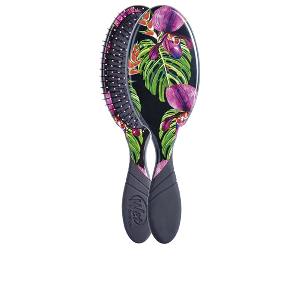 Wetbrush Pro Detangler Neon Night Tropics Detangling Brush, Black