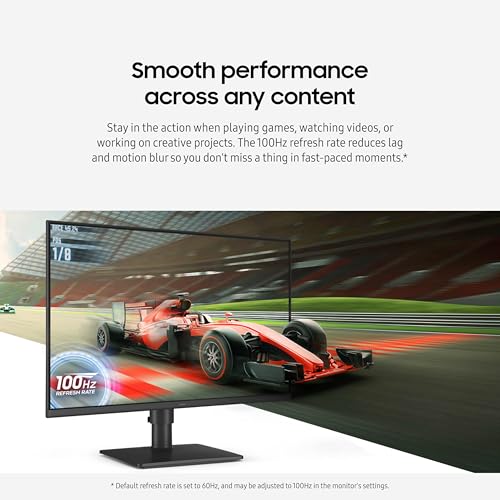 undefined Samsung 27” (S40GD) Borderless Business Monitor with IPS Panel, 100Hz Refresh Rate, Eye Saver Mode, Ergonomic Design, Game Picture Mode, LS27D402GANXGO, 3 Yr Warranty の商品画像 4