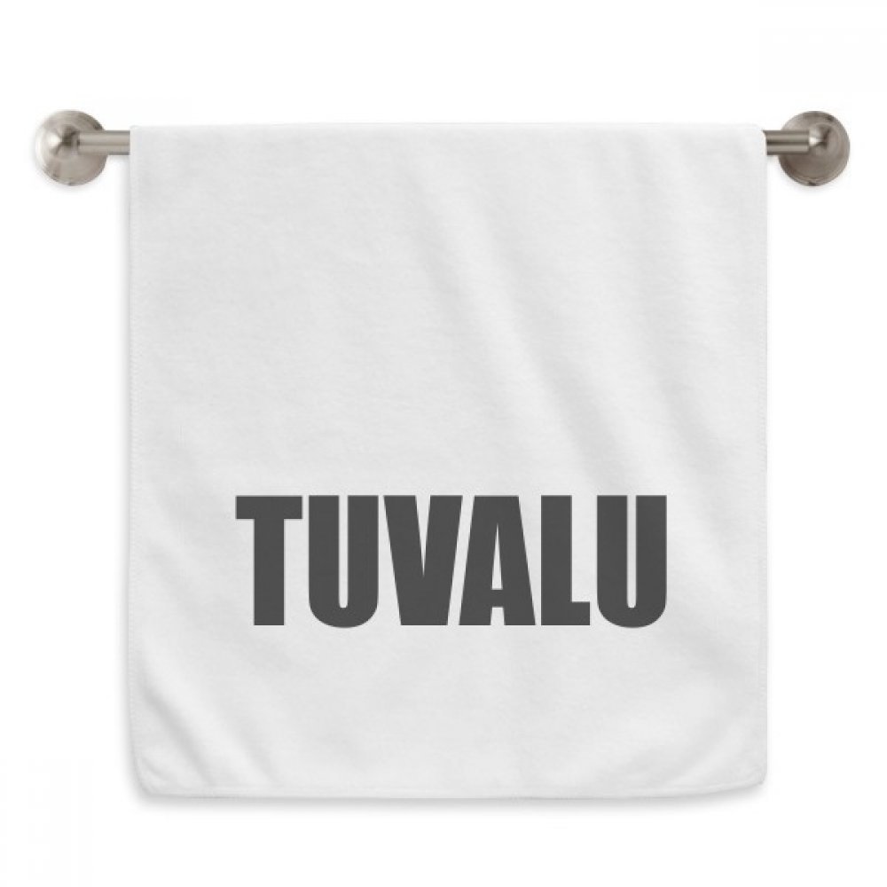 Serviettes moelleuses Tuvaluan Crown en textile blanc de haute qualité pour un confort durable