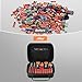 Arkeiliy Battery Organizer, Battery Organizer Storage Case with Tester BT-168, Waterproof Battery Holder Box Holds, Battery Case Organizer 60+ AA AAA C D 9V Batteries (Batteries are Not Included)