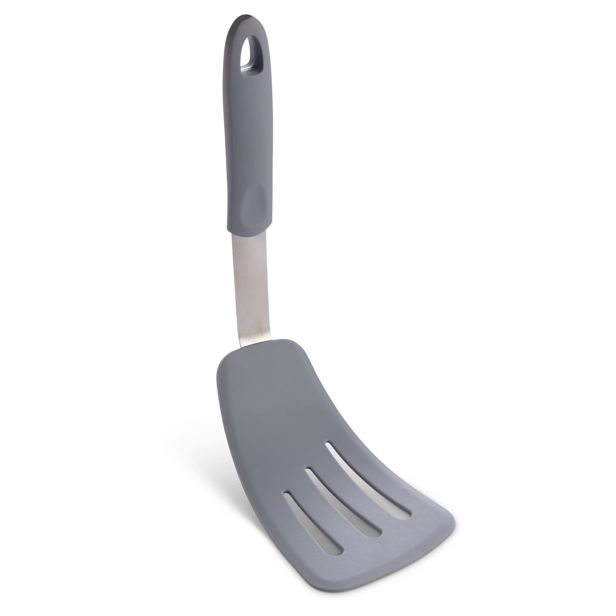 Spatule silicone fendue antiadhésive retournez vos aliments délicats sans rayer