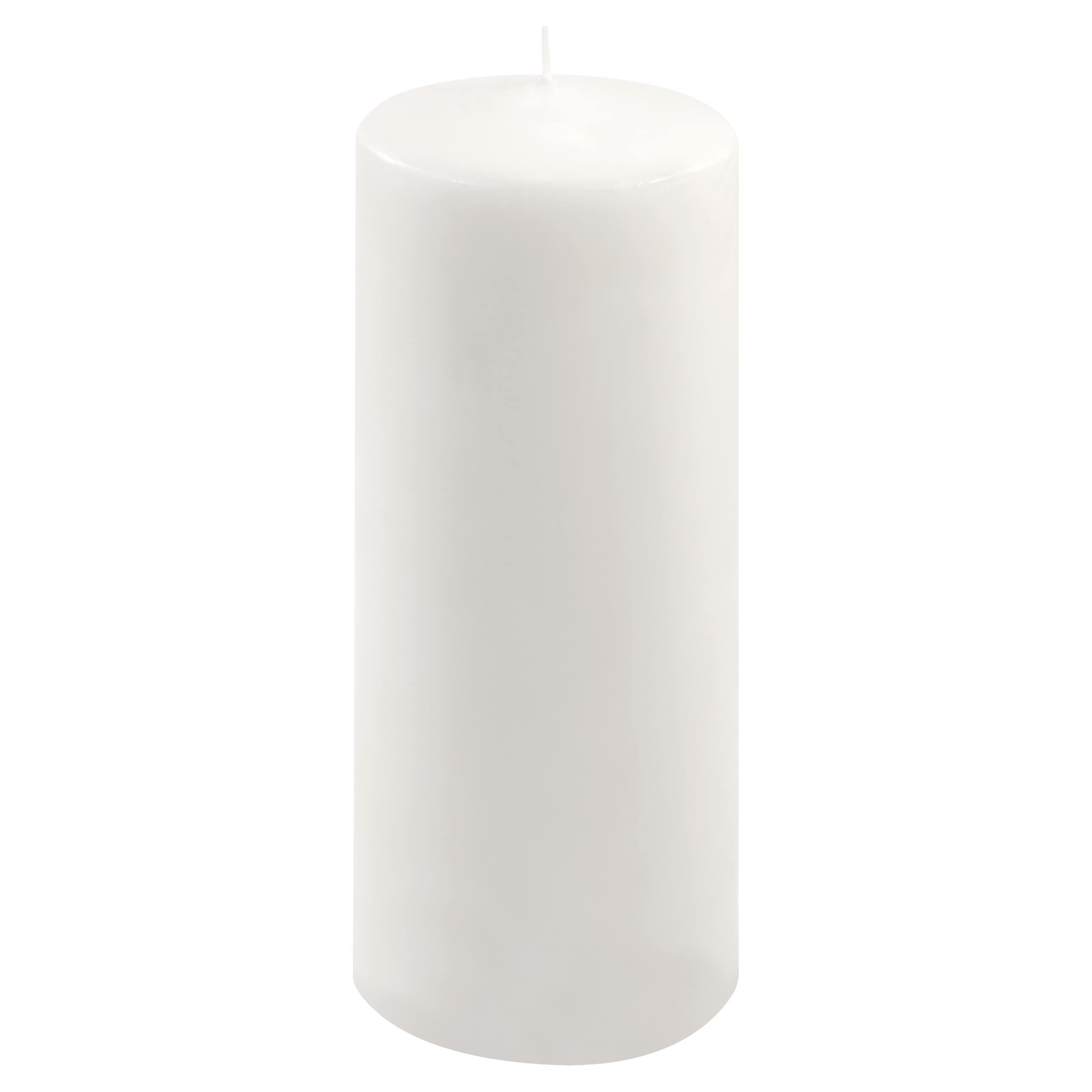 Stumpenkerze weiß Höhe 25 cm Ø 10 cm lange Brenndauer Rund-Kerze Säulenkerzen Kerzen-Deko Tafelkerzen Weihnachts-Kerzen Hochzeit Xmas (2)