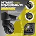 Tobeso-Nuoze 2 pcs Luggage Wheels Replacement Wheel for Luggage Suitcase Repair 360° Rotating Suitcase Replacement Wheels with 2 Mounting Holes L237