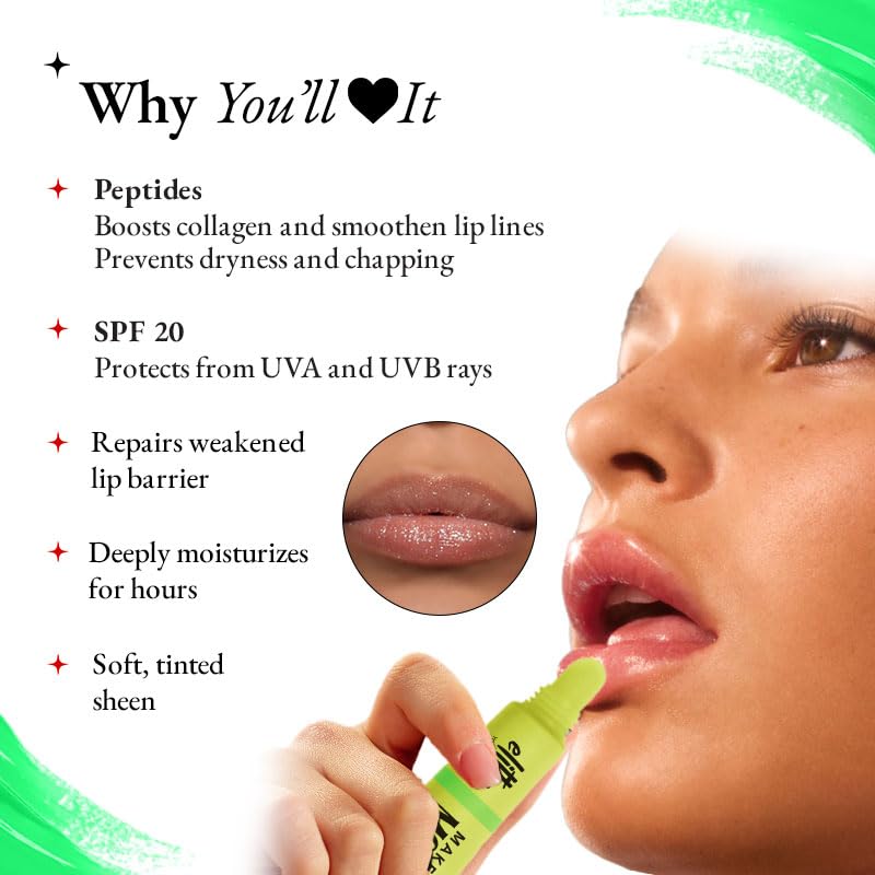 Image of Elitty Crave (Mint Vanilla) Lip Balm | Dermatologically Tested | Infused with Peptides, Witch Hazel & Vitamin E | Gentle & Safe for Everyday Use (6 GM)