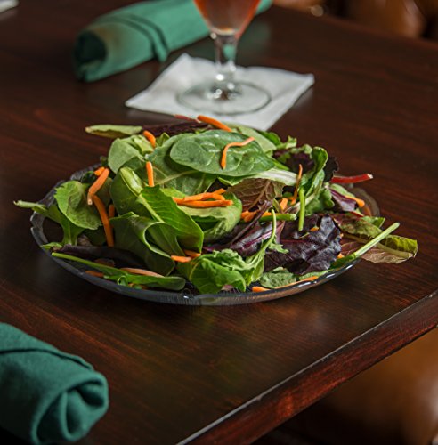 Carlisle Foodservice Products 695607 Petal Mist Polycarbonate Crystal Plate, 8-7/8" Diameter X 0.81" Height, Clear (Case Of 36) #TOP4