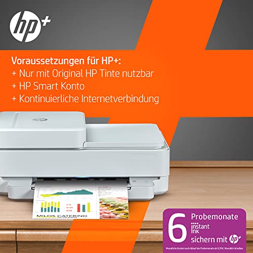 HP ENVY Pro 6420e Multifunktionsdrucker (HP+, Drucker, Kopierer, Scanner, mobiler Faxversand, WLAN, Airprint) inklusive 6 Monate Instant Ink – Bild 4