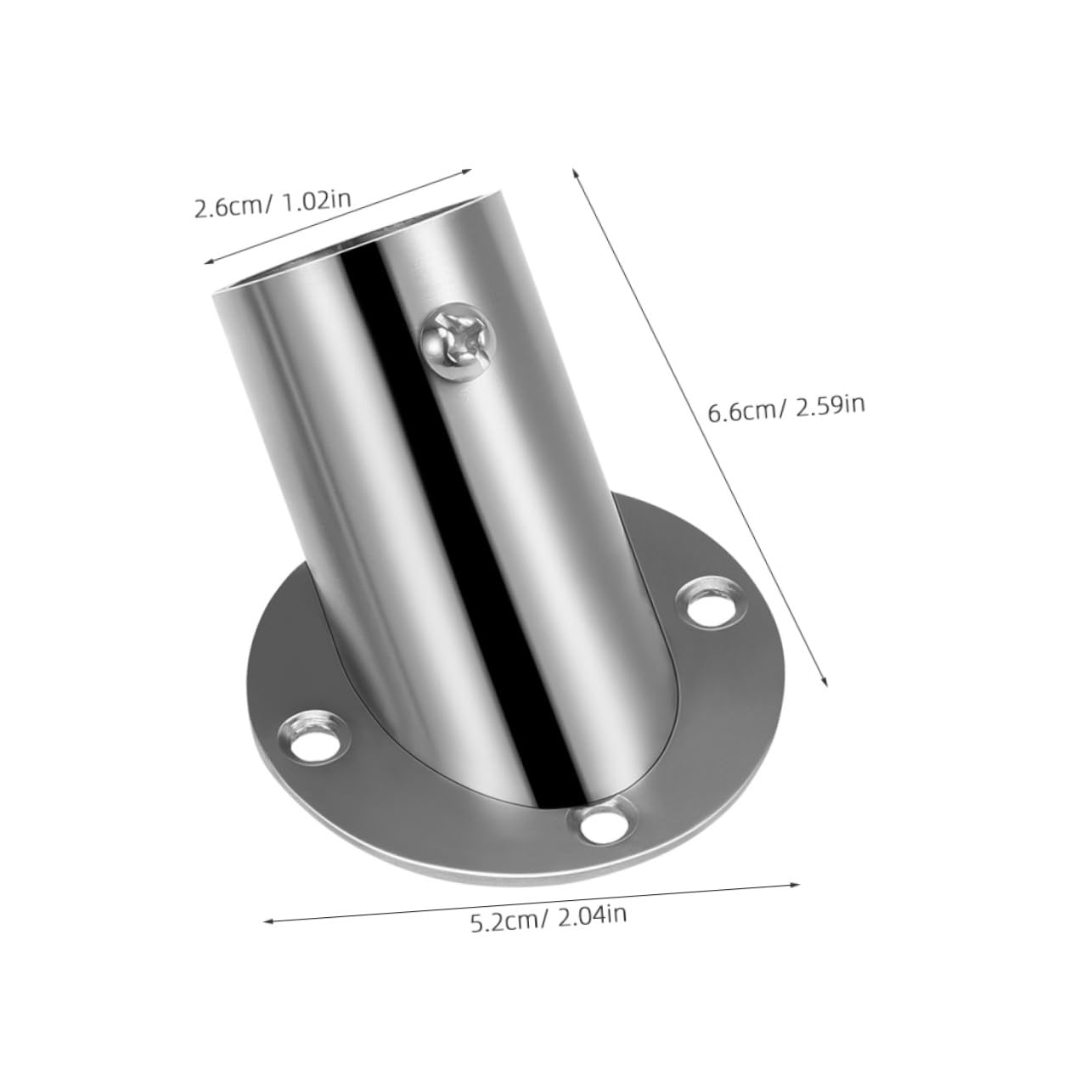Vaguelly Closet Pole Socket Shower Curtain Rod Holder Design for Space Saving End Support Bracket for Bathroom Use