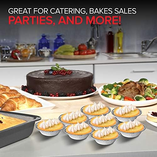 Buy Stock Your Home 100 Count Aluminum Mini Pie Pans 3 Inch Disposable