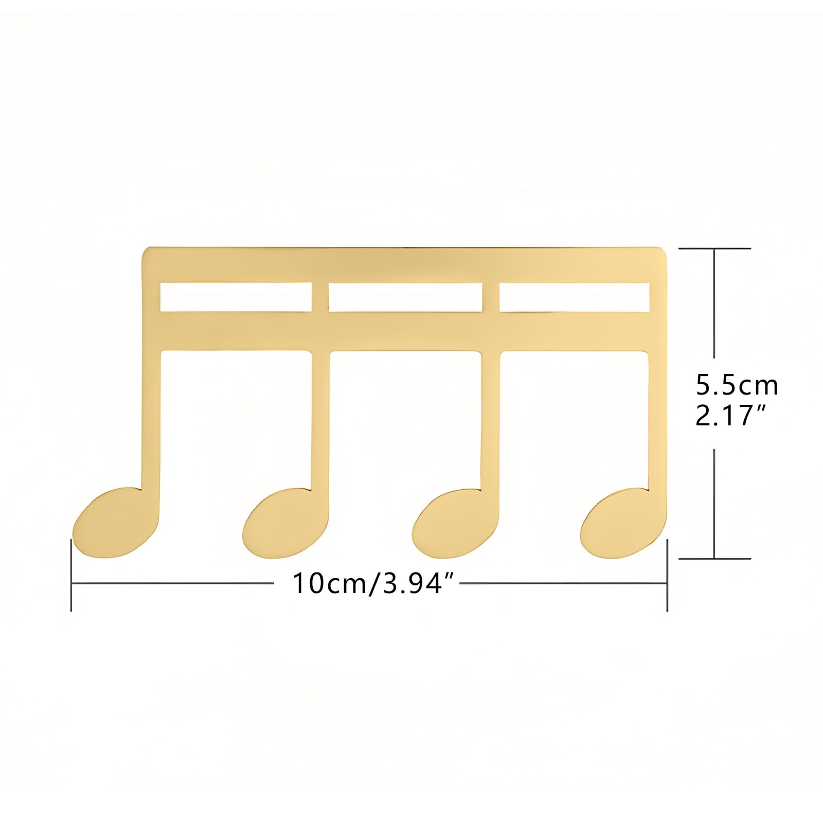 Musiin Metal Music Note M-shaped Book Clip, Sheet Music Stand Clip for Outdoor Performances Bookmark, Book Piano, Guitar - Image 2