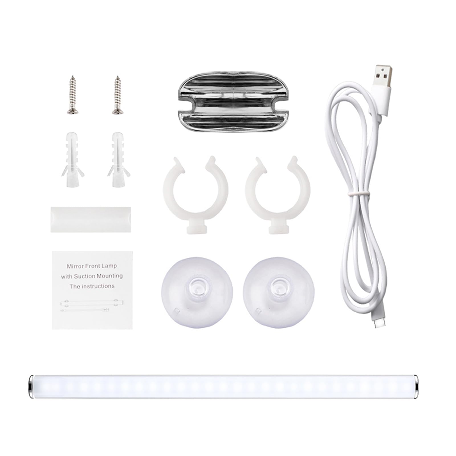 Lixada 2 Stück LED Schminklicht, Tragbare Schminkleuchte Dimmbar Schminklampe Spiegellampe Schminktisch Spiegelleuchte Spiegellicht Lampe Tageslicht