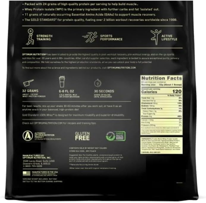 Nutrition Gold Standard 100% Whe'y Protein Powder, Extreme Milk Chocolate Bundle with Scoop, 5.64 lb, Pack of 1