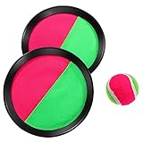 NUOBESTY Juego de 3 pelotas de velcro con 2 discos de pesca, 1 pelota de velcro