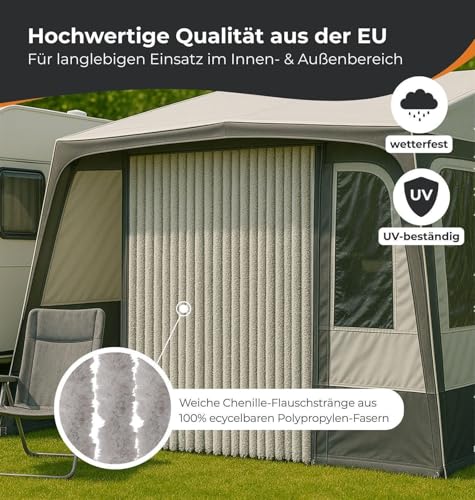 Rideau lavable polyester marron 120 x 220 cm pour bloquer les regards extérieurs - 8