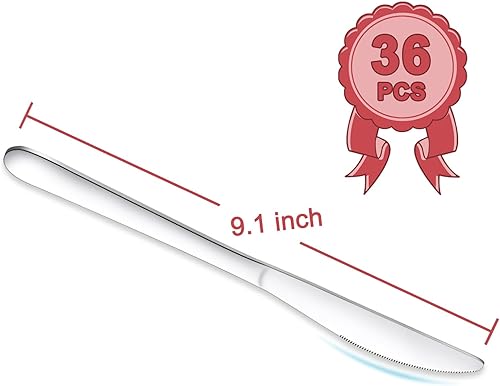 Vista 9 de Pleafind 16 cuchillos para carne, cuchillos dentados de 8.5 pulgadas, cuchillos de carne de acero inoxidable, cuchillo de carne para mesa, elegante