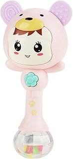 Educational Baby Electronic Music Rattle Cute Cartoon Infant Shaking Hand Bells (Pink)