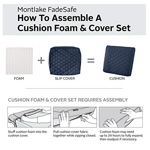 Coussin matelassé imperméable grand format assise jardin - 4