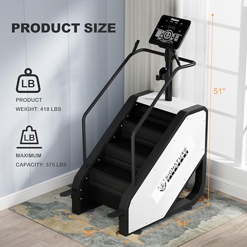 Image of Signature Fitness Continuous Climber Commercial Grade Stair Stepping Machine for Cardio and Lower Body Workouts