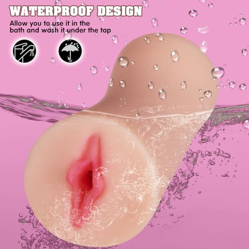Image of Beginner Pocket Pussy Male Masturbator - Adult Sex Toys for Men Penis Stimulation,Male Blowjob Stroker Toy with 3D Realistic Textured Tight Anus & Real Mouth for Man Masturbation Pleasure