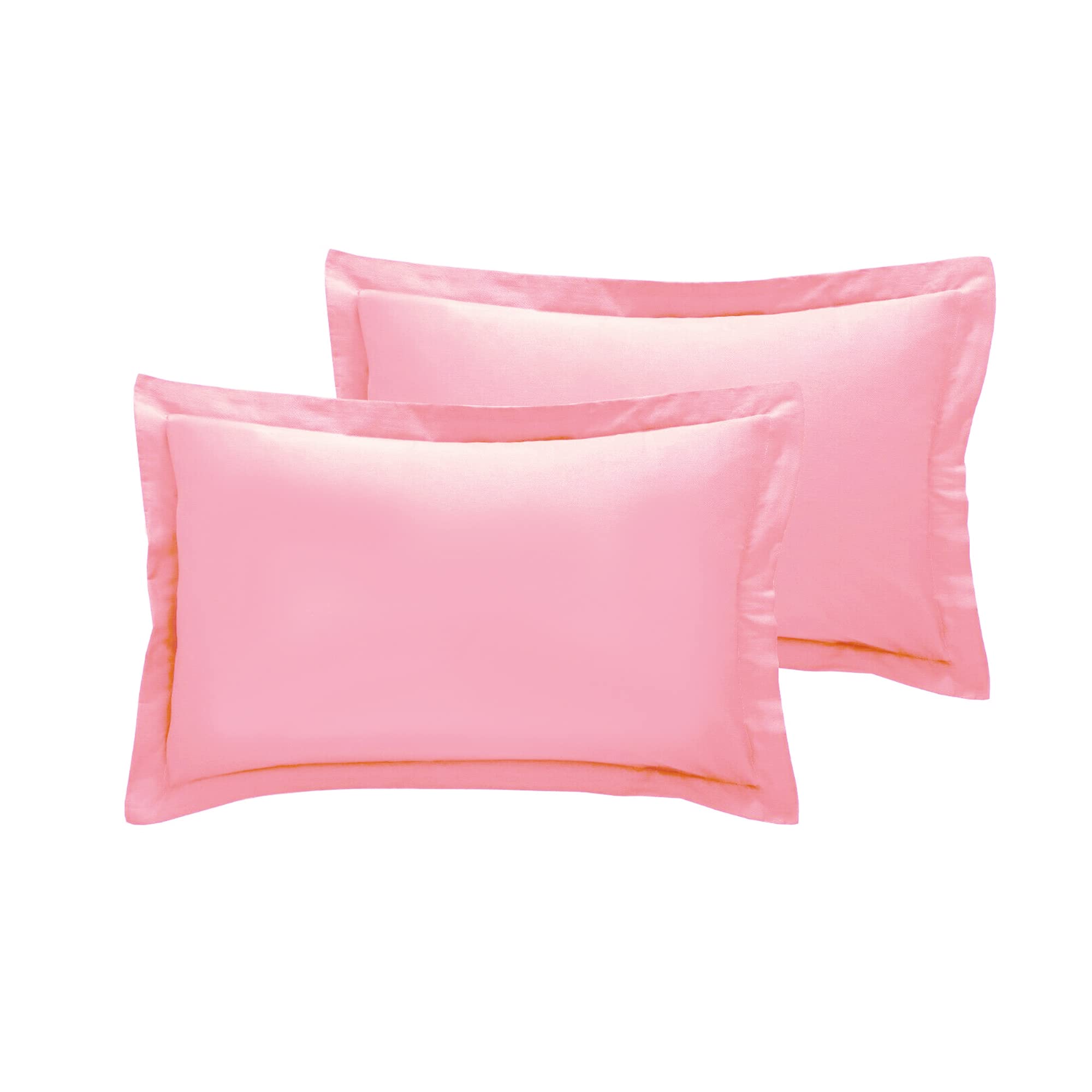 Comfort Collections New 200TC Thread Count 100% Egyptian Cotton Pillow Case Pair Housewife 50cm x 75cm Approx Pink