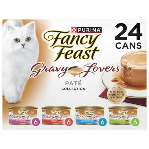 Purina Fancy Feast Gravy Lovers Variety Pack Feast Pate in Wet Cat Food Gravy - (Pack of 1) 4.5 lb. Boxes Cover