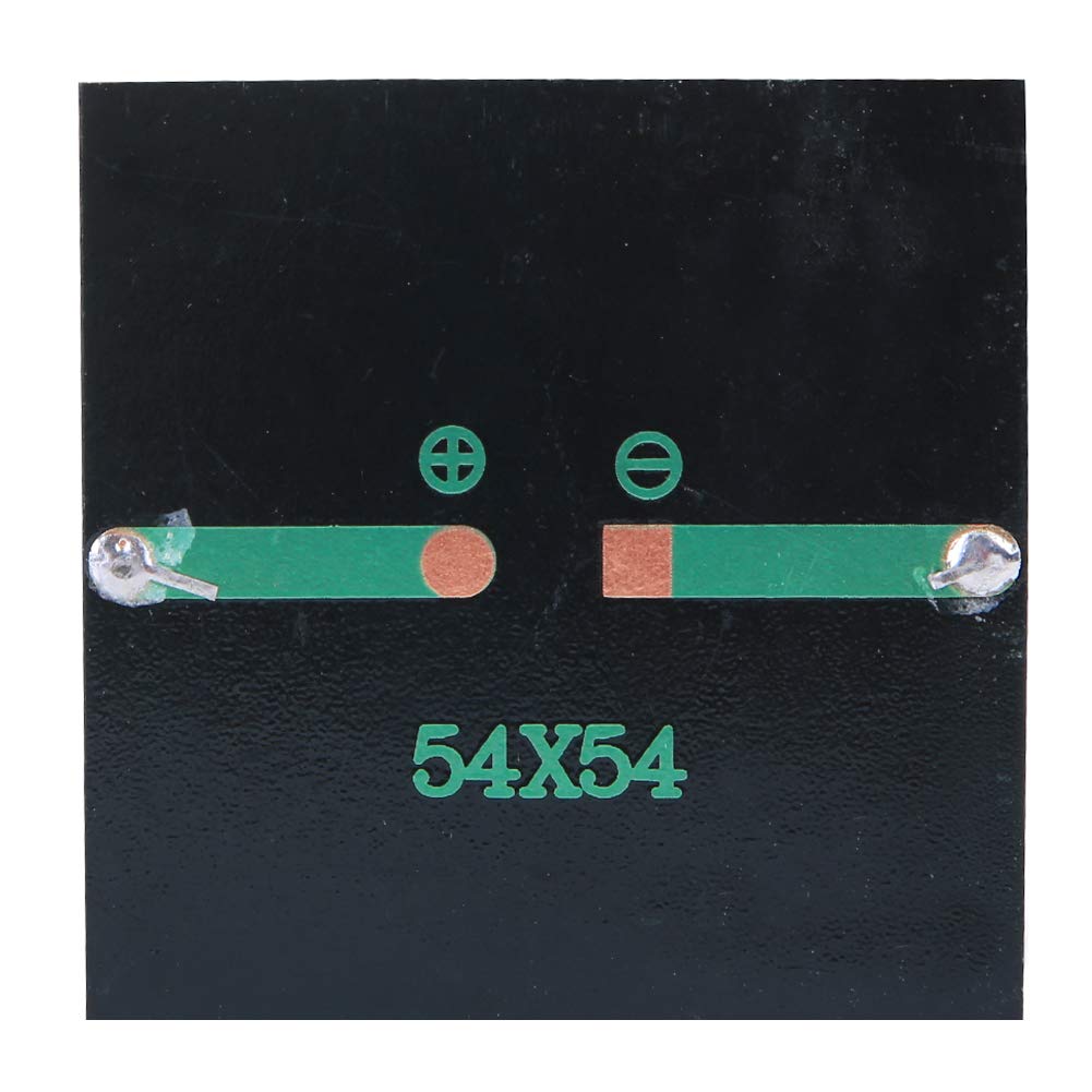 Pannello solare in silicio da 4 pcs 3v 168MA, 54x54mm/2.1x2.1in a energia solare Mini celle solariSistema fai -da -te Kit Emergenza Caricatore portatile portatile