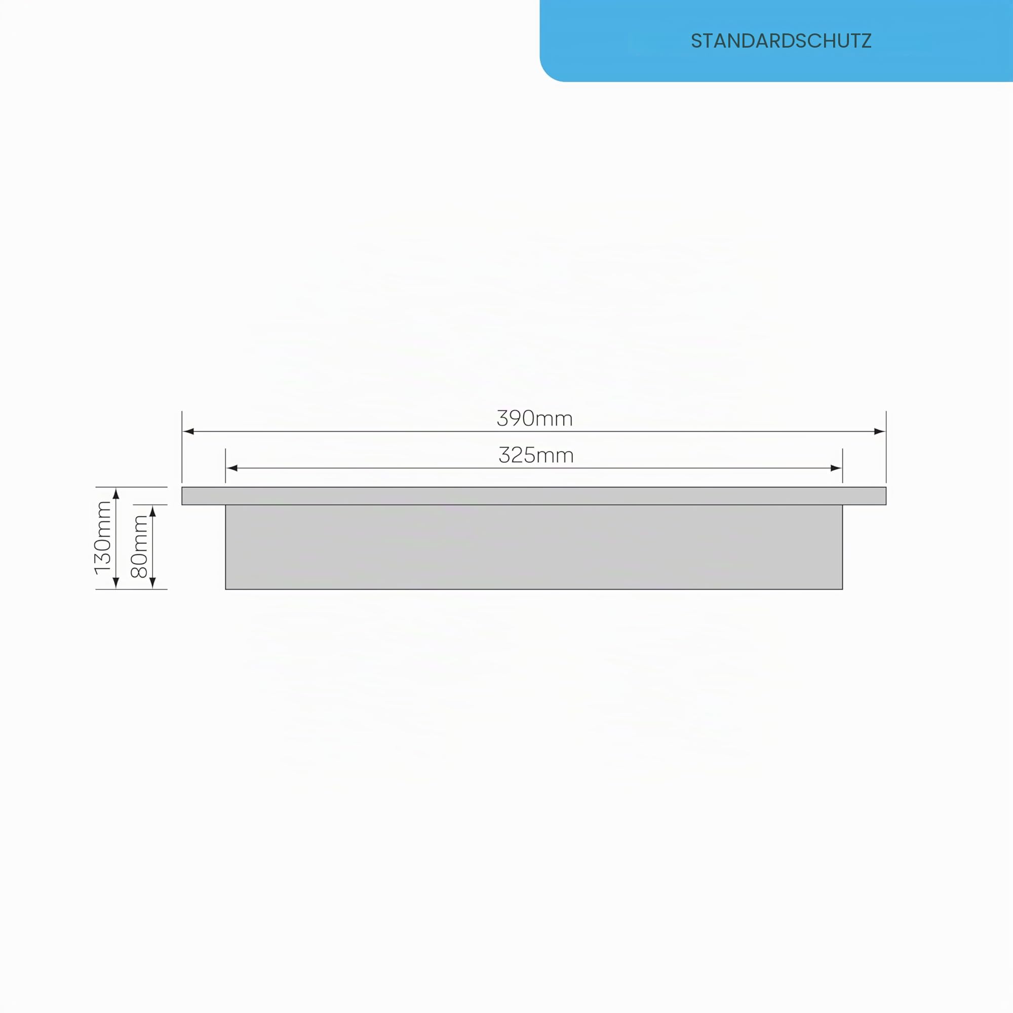 Yale Bodensafe Y-FLS0000, kompakter Stahlsafe zur Bodenmontage, Schlüsselschloss, Standard-Sicherheit, diskret, 2 Schlüssel