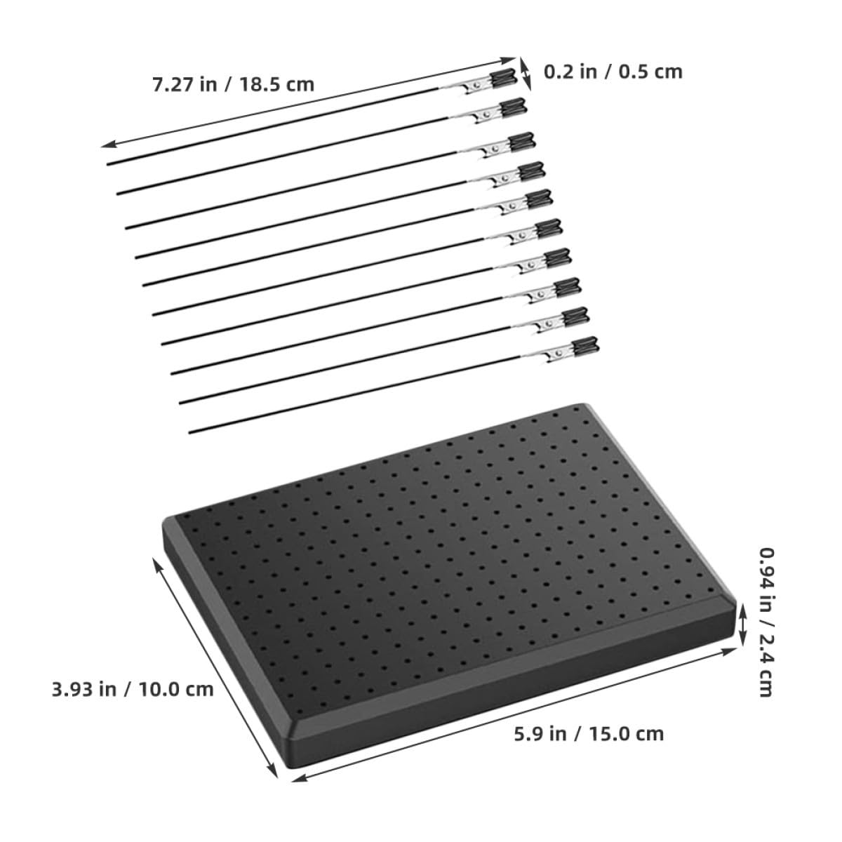 Operitacx 5 Set Supporto Per La Pittura Di Modelli Kit Cabina Di Verniciatura a Spruzzo Clip Per Colorare Il Modello Strumento Di Modellazione Clip Da Colorare Fai Da Te Black Plastica