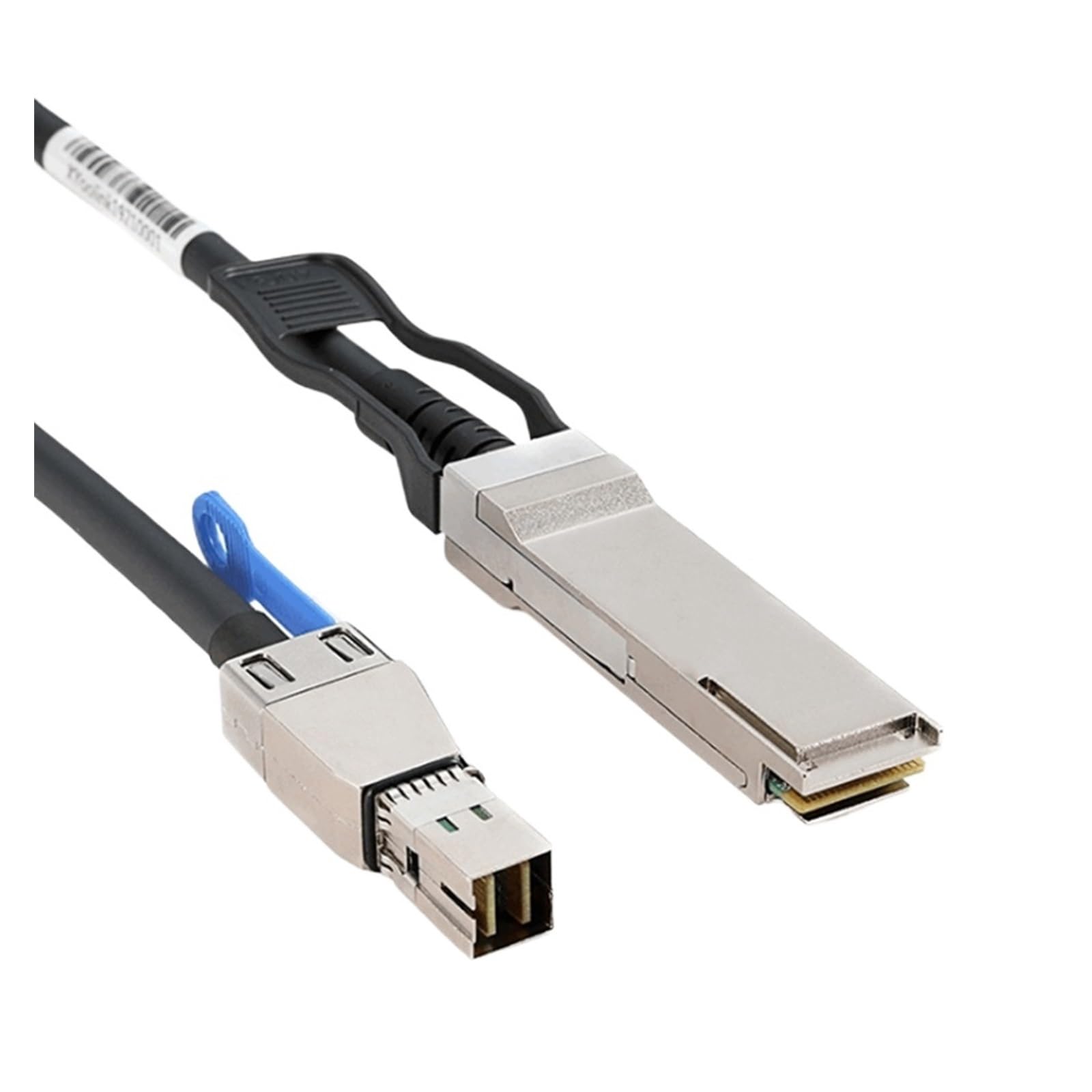 LONRIONSAS# Cavo ibrido esterno MI NI S*A*S HD SFF-8644 a QSFP (SFF-8436) S*A*S, 30AWG, 100 Ohm (0,5 m)