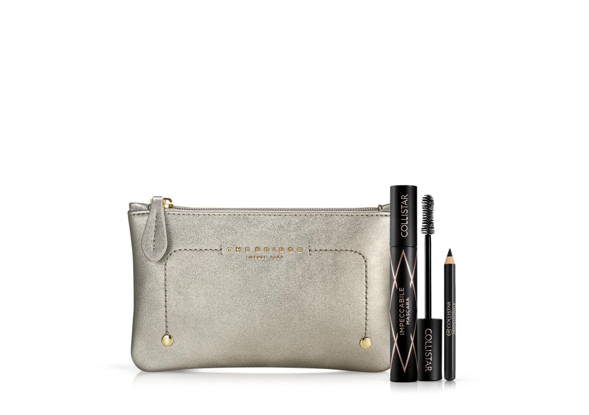 Collistar Geschenkbox Augen Make-up für Damen, makellose Mascara Ultra Schwarz 14 ml, schwarzer Eyeliner, wasserfest, langer Halt 0,8 g, Volumen, Definition und intensiver Blick
