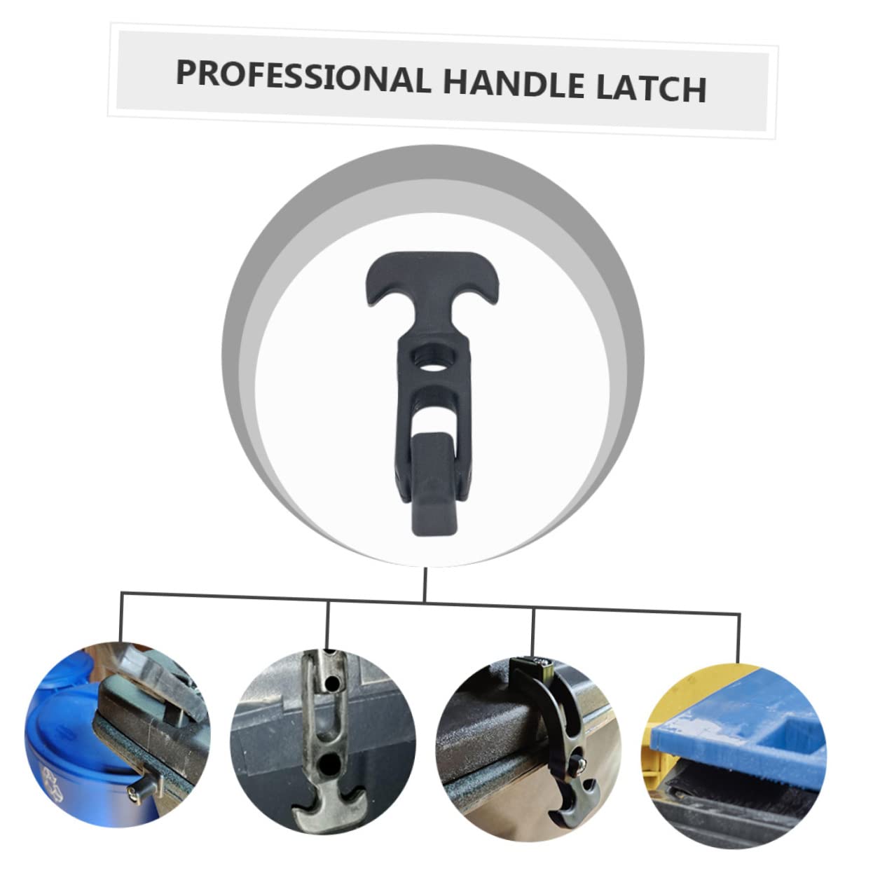 2 Sets Heavy Duty T Handle Hasp for Tool Box Versatile Draw Latch for Trucks Coolers and Off Road Vehicles and Practical for Easy Installation