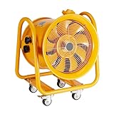 VEVOR Explosion Proof Fan 16 Inch, 350W 4240CFM, Industrial Portable Ventilator Blower/Exhaust with 9.8ft Light Cord -No Plug