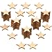 Star Shape Unfinished Wood Pieces, Blank Wood Pieces Wooden Cutouts Ornaments for Craft Project and Decoration (1 Inch, 500 Pieces)