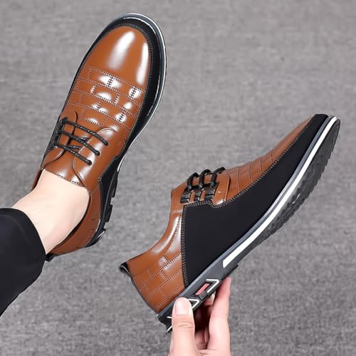 Image of Men's Premium Casual Lace Up Walking Shoes Business Driving Oxford Shoes