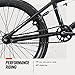 Mongoose Legion L10 Kids Freestyle Sidewalk BMX Bike, Beginner Riders, Boys and Girls, 20 Inch Wheels, Hi-Ten Steel Frame, Micro Drive 25x9T BMX Gearing, Black/Teal
