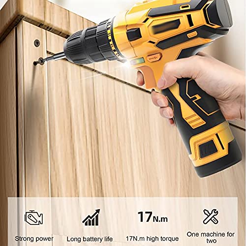 Spacmirrors Lithium-Bohrmaschine, Akkuschrauber, Schraubendreher, Multifunktions-Bohrmaschine für den Haushalt, Starke… – Bild 3