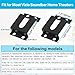 tiebutie Soundbar Wall Mount for Vizio Sound Bar Mount Mounting Bracket for Vizio Rear Speaker Mount - Space Saving Bracket for vizio Soundbar Wall Mount Under TV or Above TV