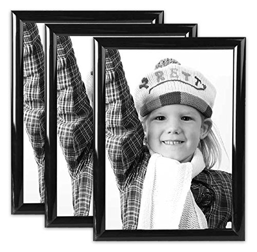 'Cadre photo "Basic frame2 en plastique noir Lot Cover