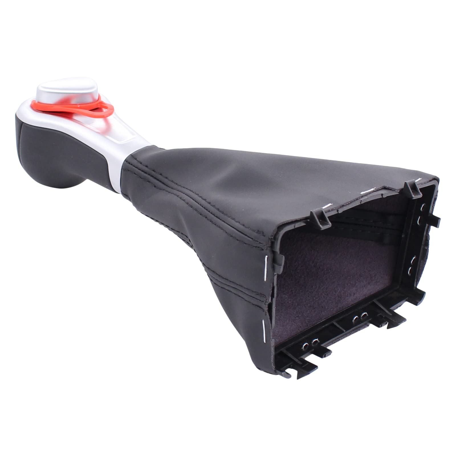 Doo Engy Leder Schaltknauf Schaltknäufe Automatik Schaltsack Staubschutz Gangwahlhebel Schaltknüppel schwarz für A3 8P A4 B8 A5 8T A6 C6 4f Q5 8R