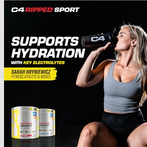C4 Ripped Sport Pre Workout Powder Arctic Snow Cone NSF Certified for