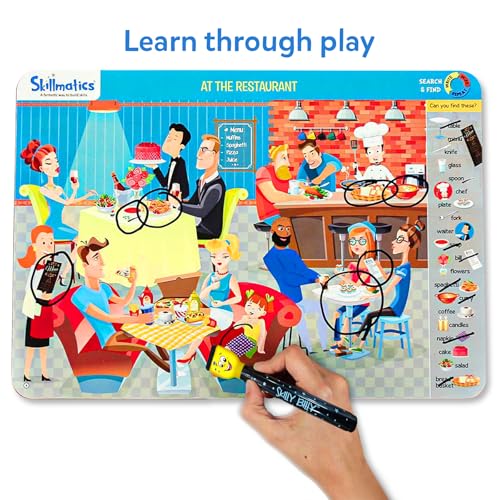 Image of Skillmatics Search and Find Educational Game - Reusable Preschool Learning Activities, Perfect for Toddlers & Kids Who Love Toys, Art & Crafts, Builds Vocabulary, Gifts for Ages 3, 4, 5, 6