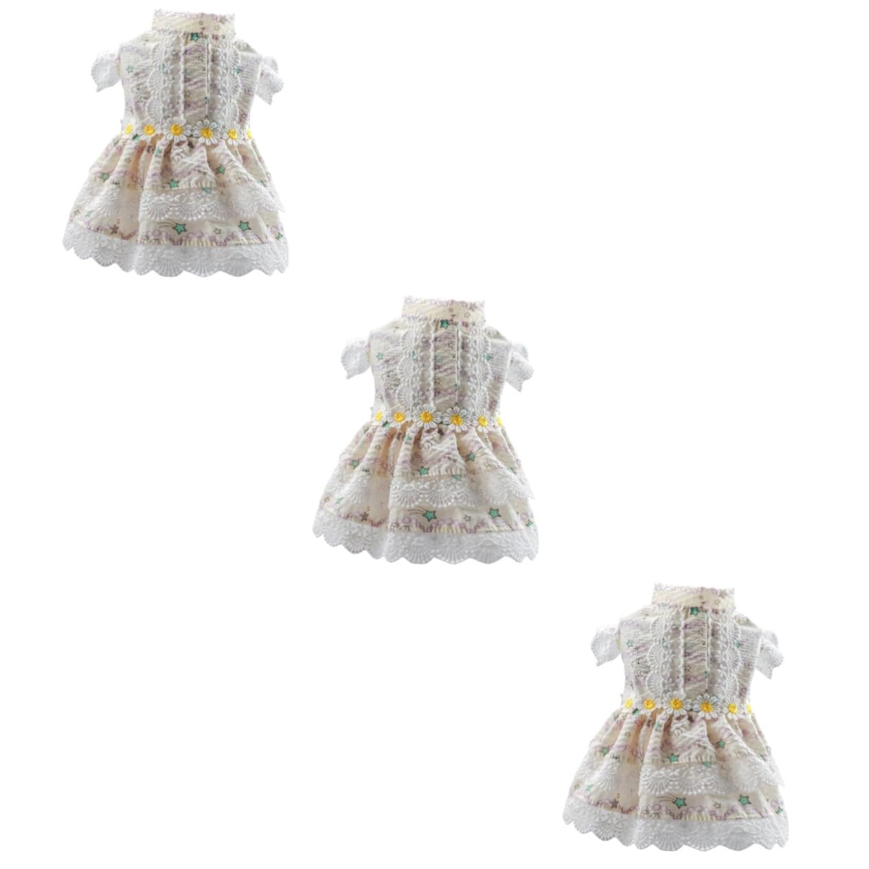 Robe pour chien et vêtements légers doux à volants pour animaux de compagnie